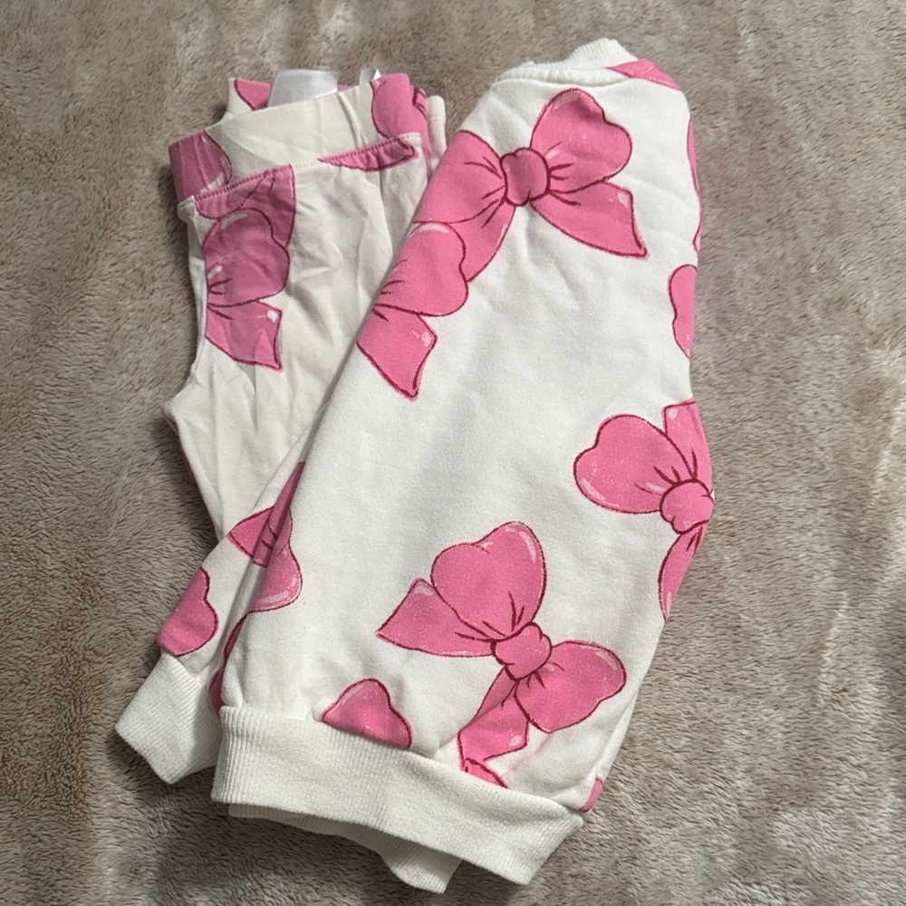 H&M Kids Matching Set with Pink Bows